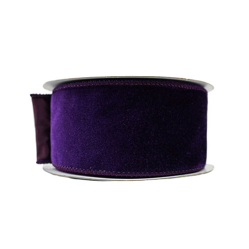 Deluxe Velvet Ribbon 2.5"x 10 yds - Purple