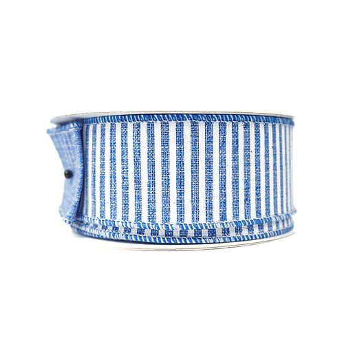 Horizontal Stripes Ribbon 1.5" x 10 yds - Denim