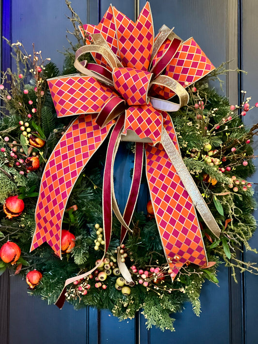 Pomegranate Wreath 30”