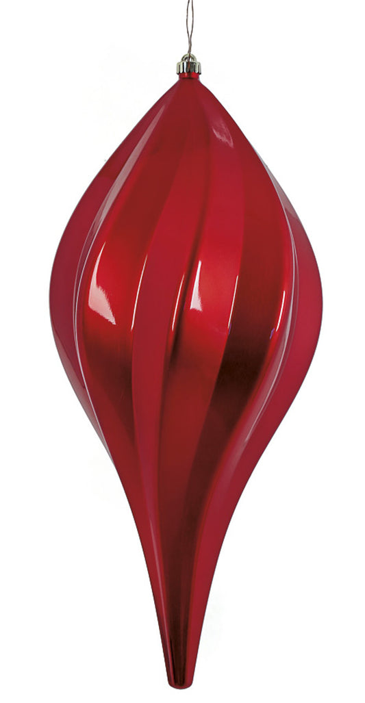 23.5" Shiny UV Finial Red